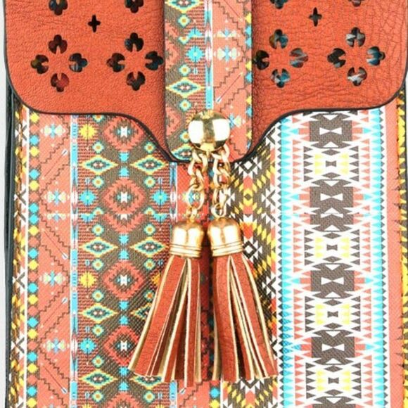 Touch Screen Crossbody Cell Phone Bag Brown - Picture 3 of 6